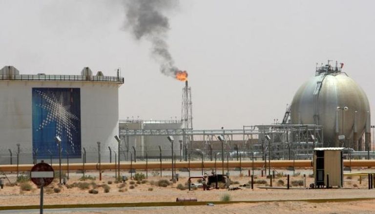 شعلة غاز في حقل خريص في السعودية