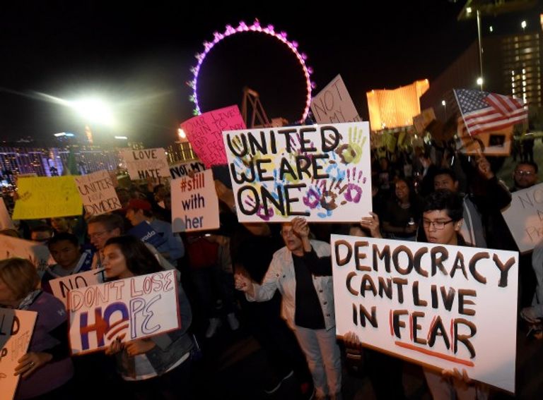 احتجاجات ضد ترامب