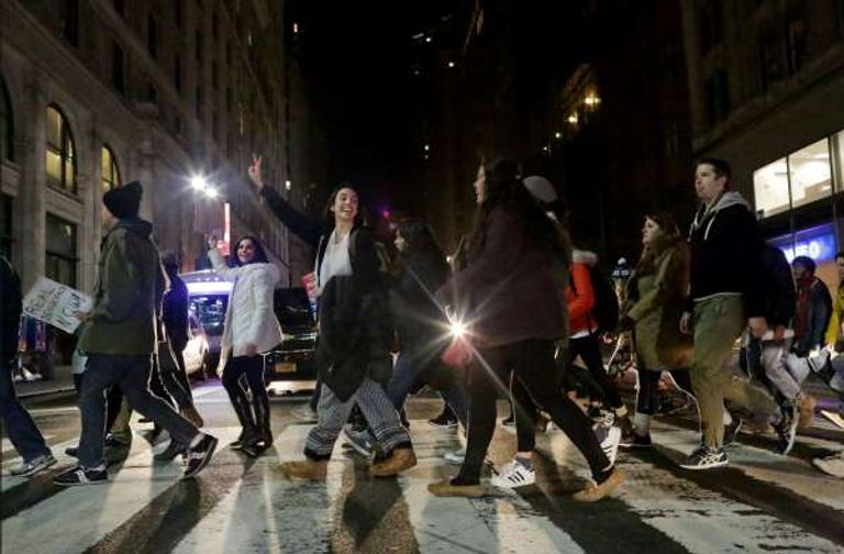 احتجاجات ضد ترامب