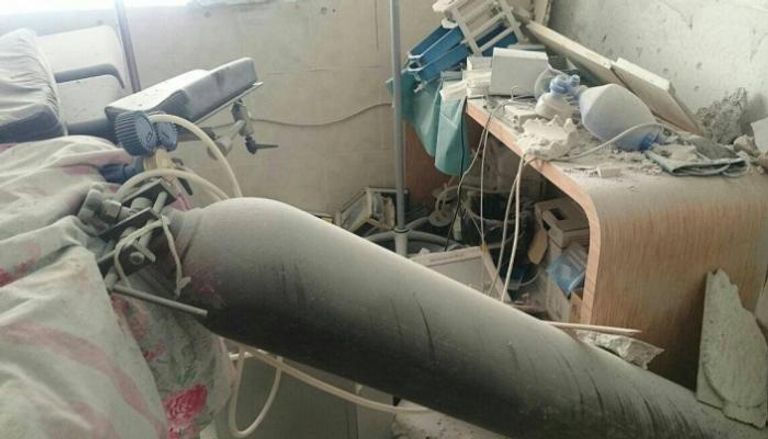 مشفى للأطفال تعرض للقصف