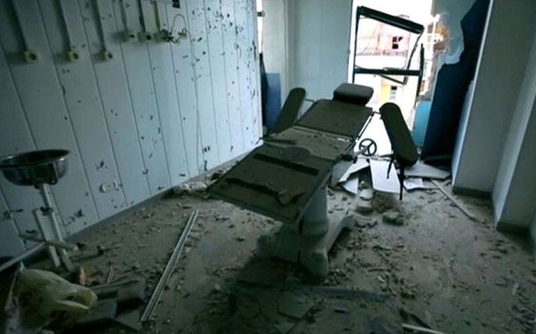 مشفى للأطفال تعرض للقصف