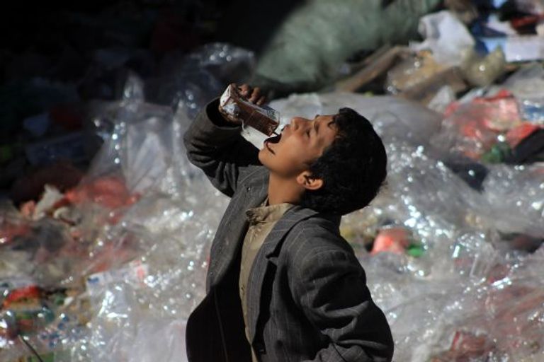 جانب من الدمار بتعز