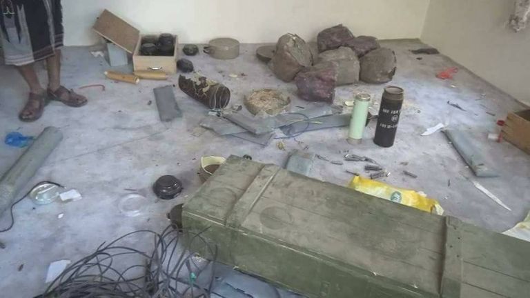 صورة من داخل مصنع المتفجرات- وسائل إعلام يمنية