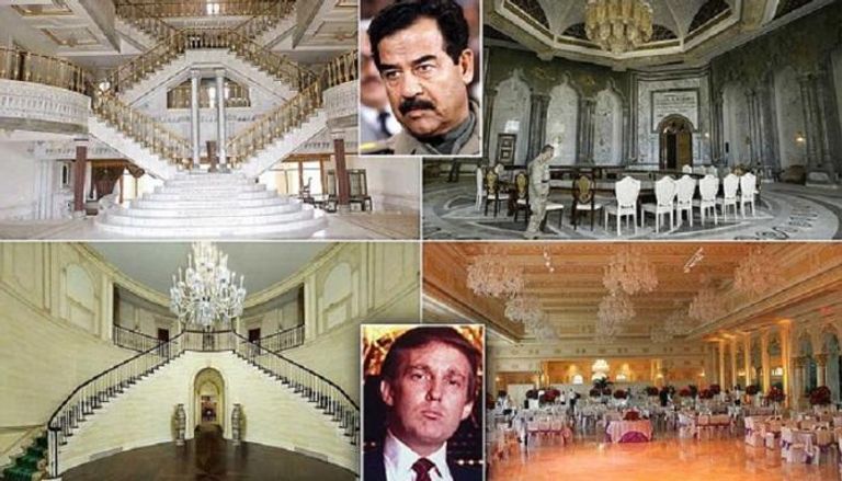 منازل ترامب الفاخرة تشبه قصور صدام