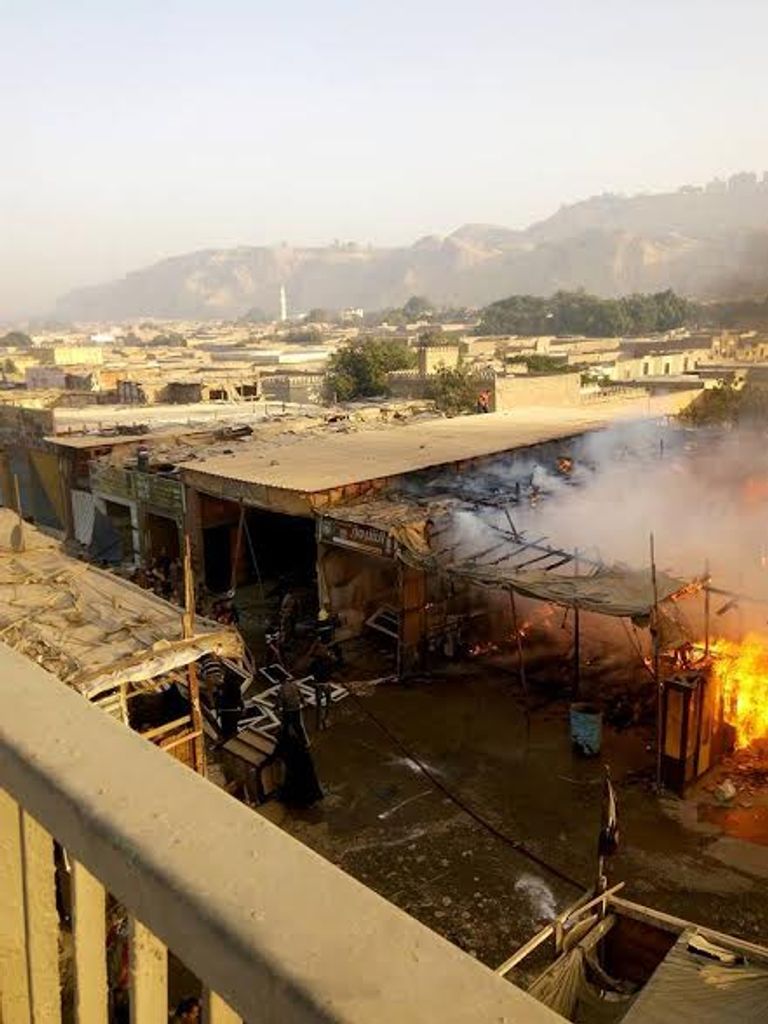 صورة من الحريق
