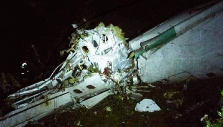 صورة للطائرة بعد الحادث