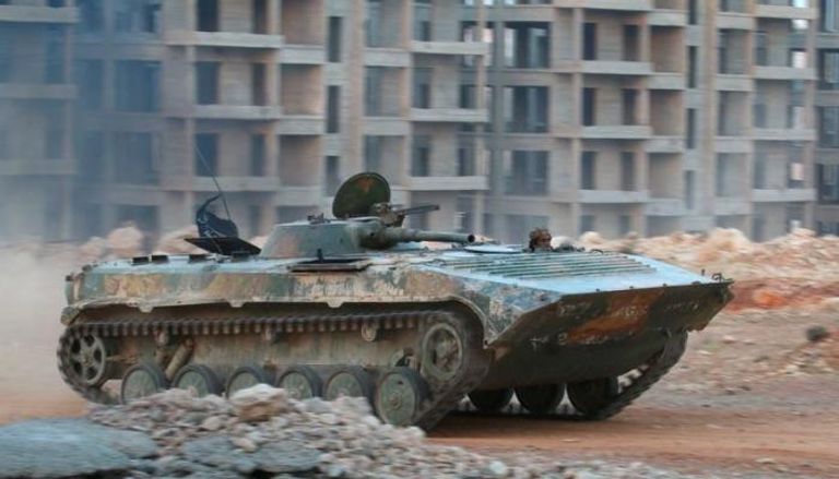 دبابة تابعة للمعارضة في حلب