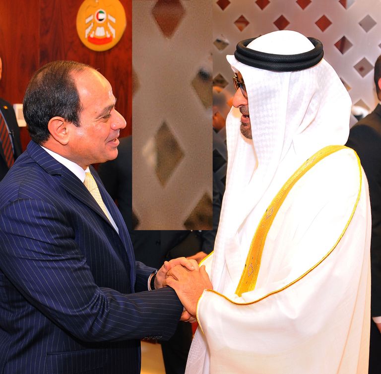 الشيخ محمد بن زايد مع الرئيس السيسي