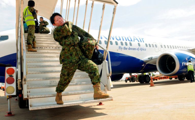 قوات يابانية مشاركة بحفظ السلام بجنوب السودان جانب من معارك جنوب السودان