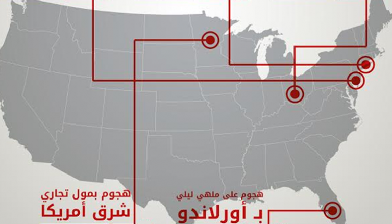 5 هجمات إرهابية تستهدف أمريكا خلال 2016