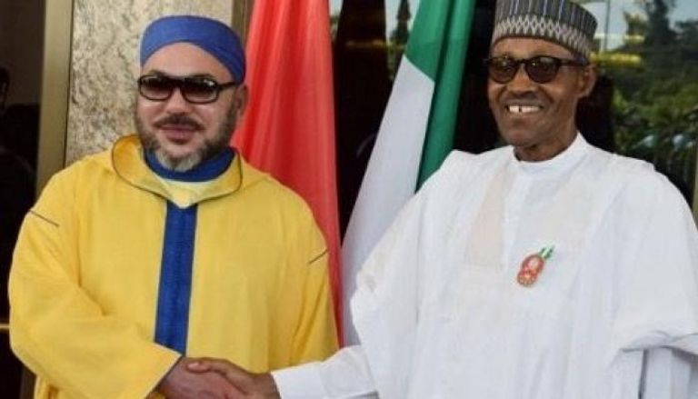 ملك المغرب والرئيس النيجيري