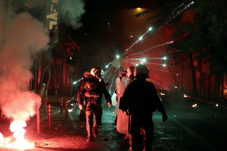 أعمال عنف في العاصمة اليونانية أثينا
