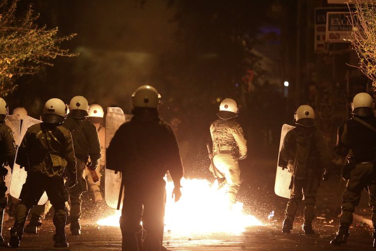 أعمال عنف في العاصمة اليونانية أثينا