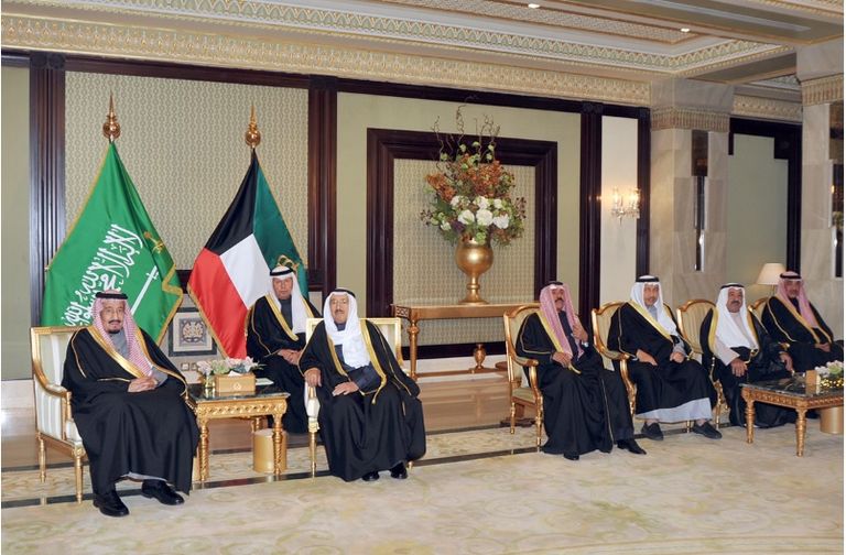 العاهل السعودي وامير الكويت