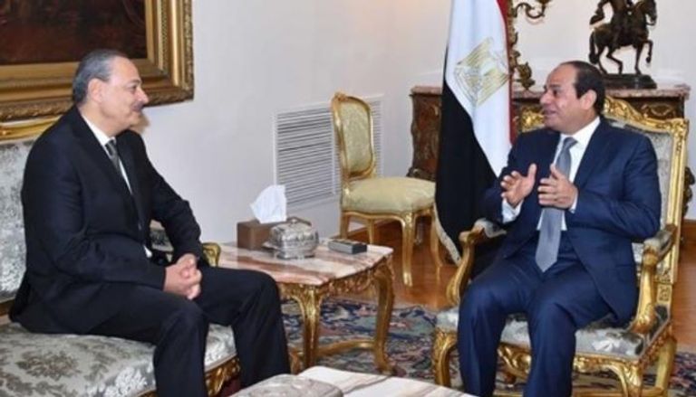 السيسي في لقاء سابق مع النائب العام بمصر