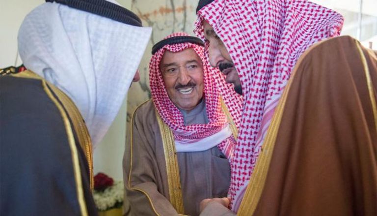 أمير الكويت والملك سلمان بن عبد العزيز