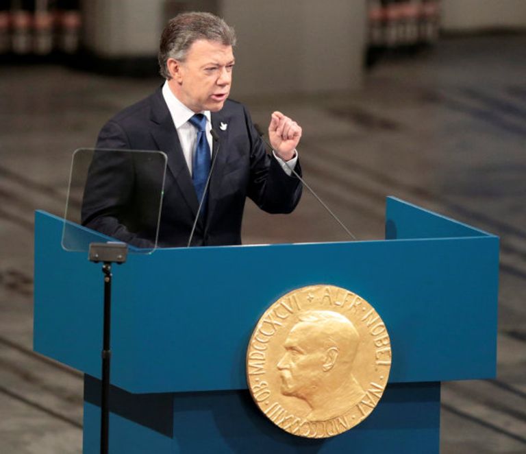 الرئيس الكولومبي خوان سانتوس