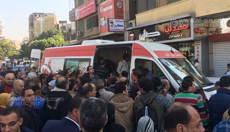 صورة من داخل تفجير الكاتدرائية