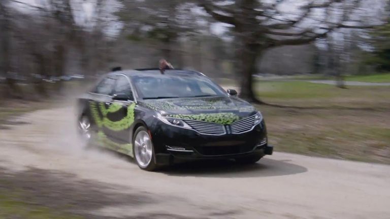 سيارة إنفيديا ذاتية القيادة خلال التجربة