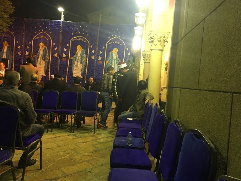 محجبات ذهبن للتعزية بالكنيسة البطرسية