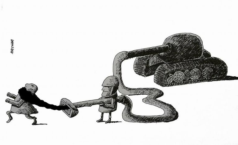 ميثم راضي رسام كاريكاتير عراقي