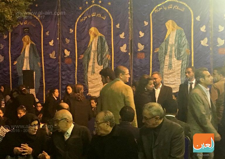 محجبات ذهبن للتعزية بالكنيسة البطرسية