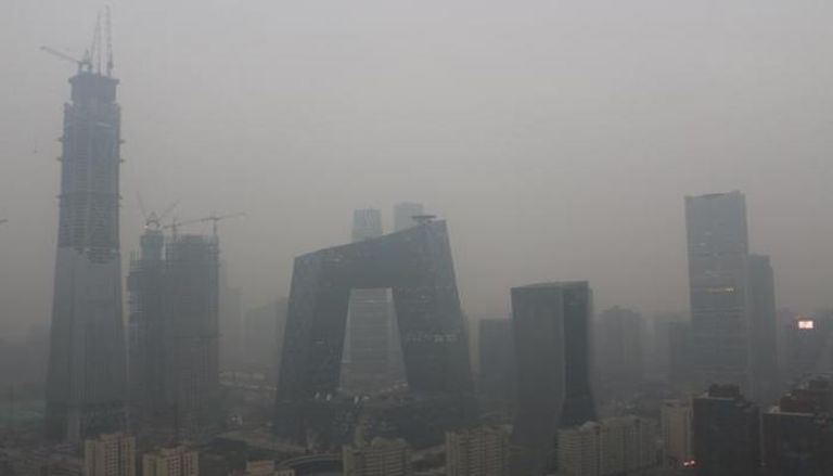 تلوث في هواء العاصمة بكين 