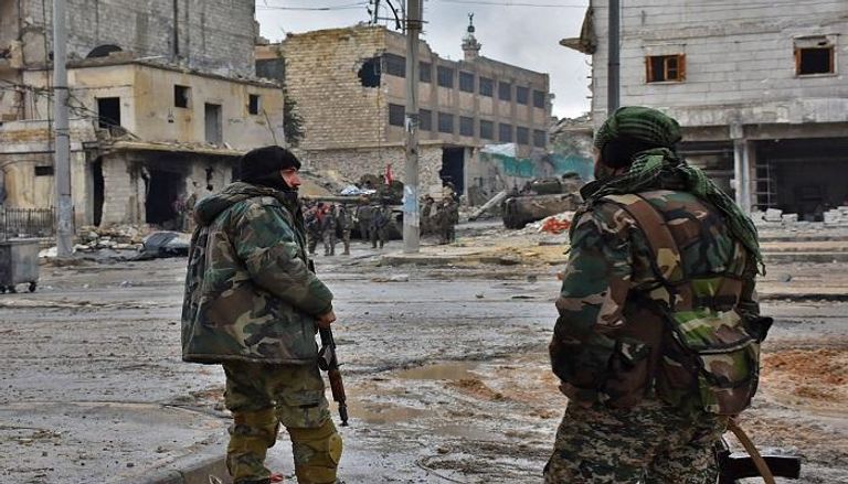 قوات الجيش السوري داخل حلب 