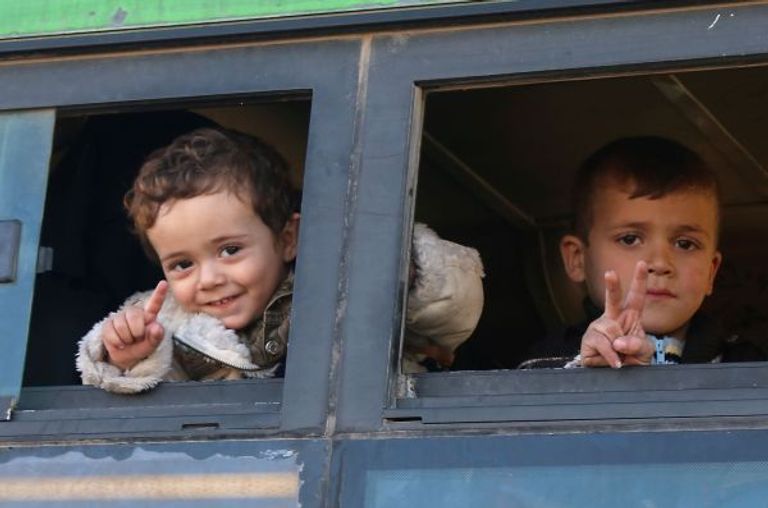 طفل من حلب الشرقية