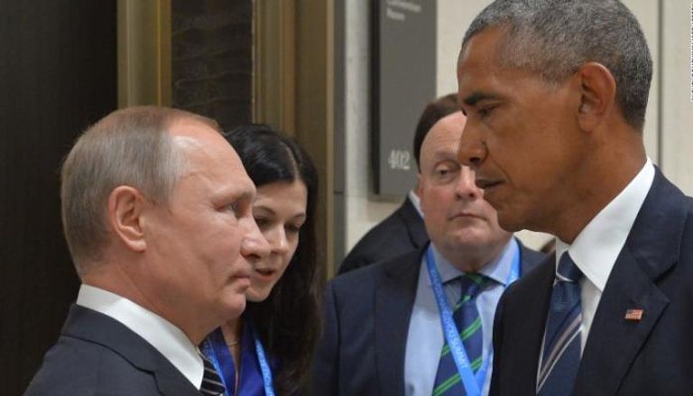 أوباما خلال لقاء سابق مع بوتين