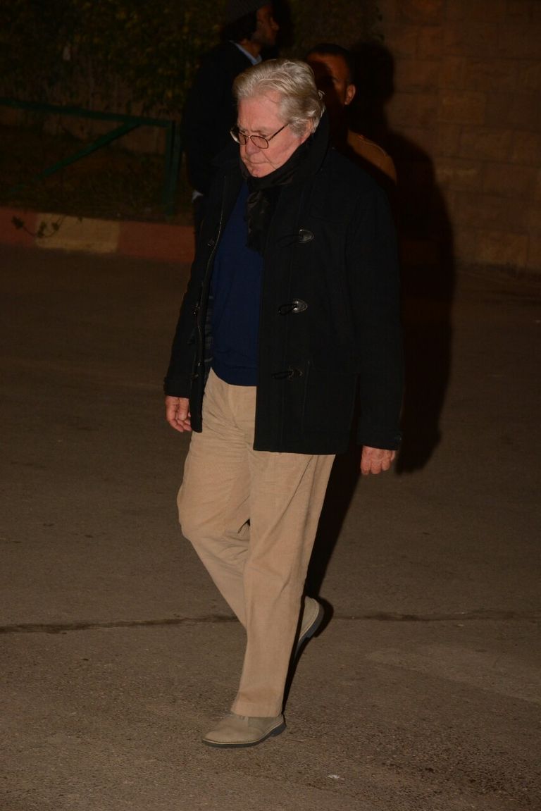 الفنان المصري عادل إمام في عزاء أحمد راتب