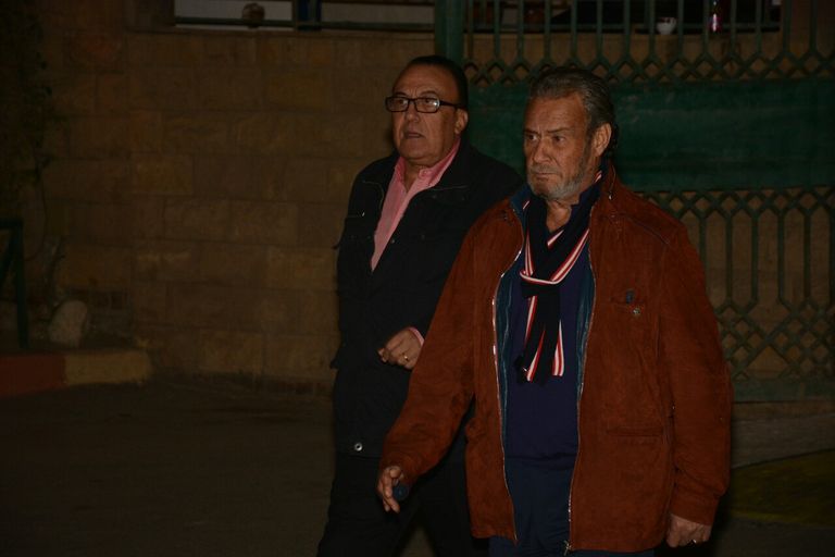 الفنان المصري عادل إمام في عزاء أحمد راتب