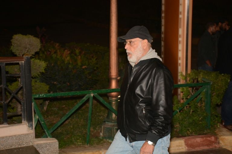 الفنان المصري عادل إمام في عزاء أحمد راتب