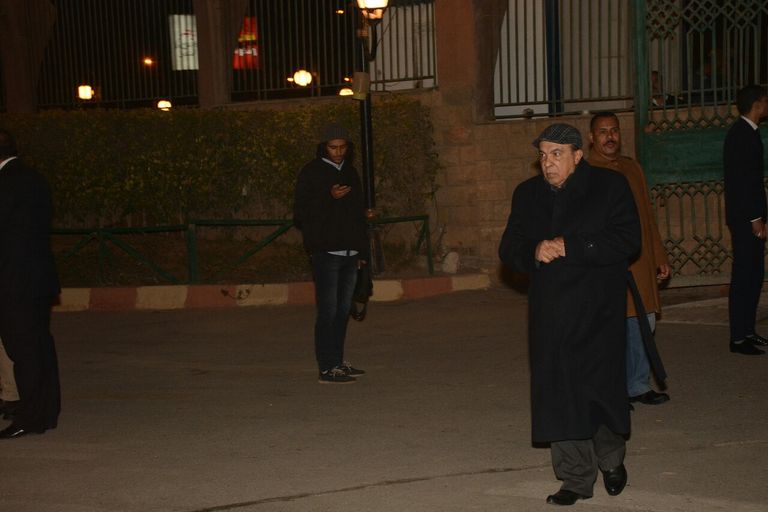 الفنان المصري عادل إمام في عزاء أحمد راتب