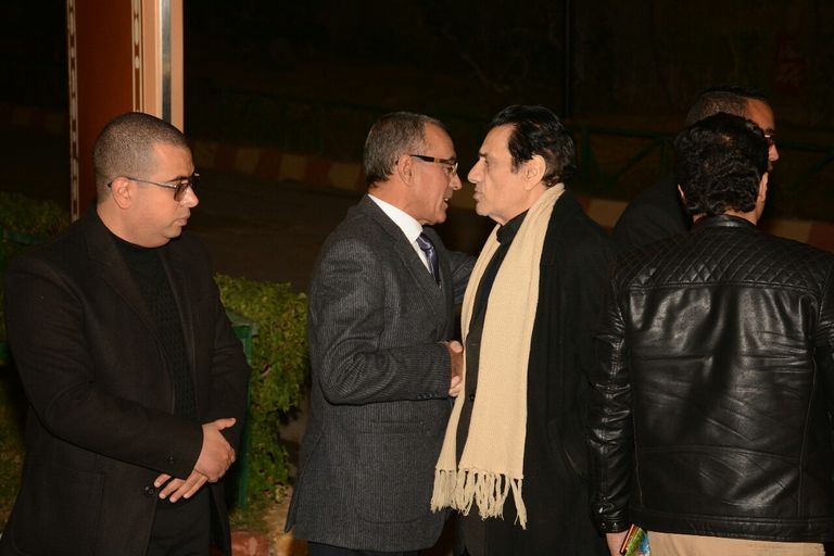 الفنان المصري عادل إمام في عزاء أحمد راتب