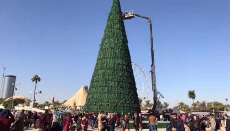 شجرة عيد الميلاد الضخمة في بغداد