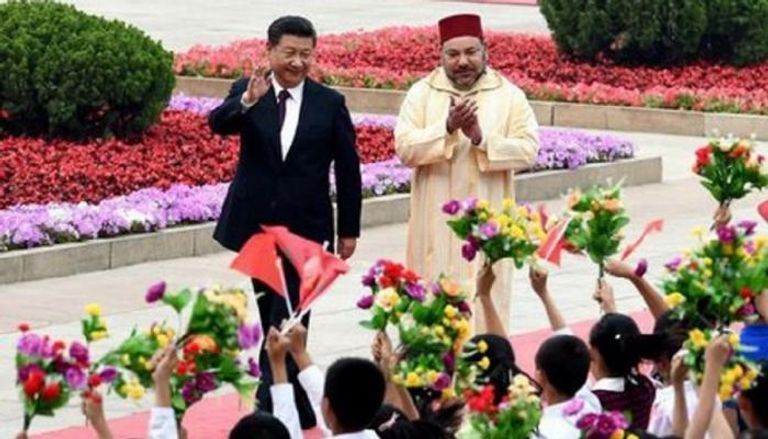 الملك محمد السادس والرئيس الصيني شي جين بينج