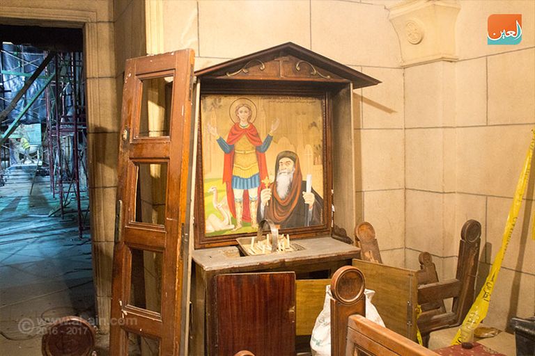 استمرار أعمال ترميم الكنيسة البطرسية