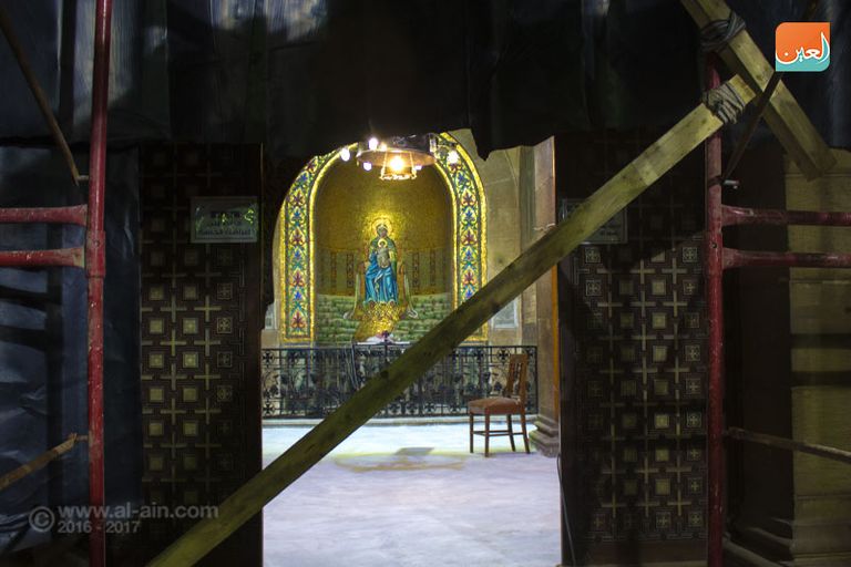 استمرار أعمال ترميم الكنيسة البطرسية