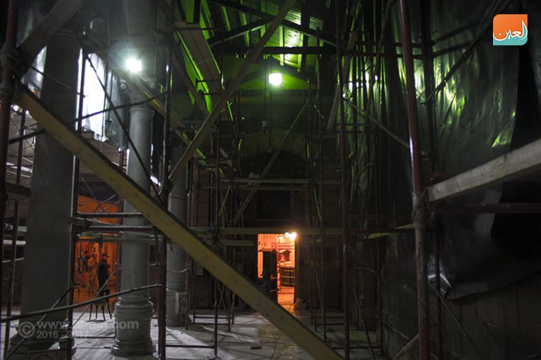 استمرار أعمال ترميم الكنيسة البطرسية