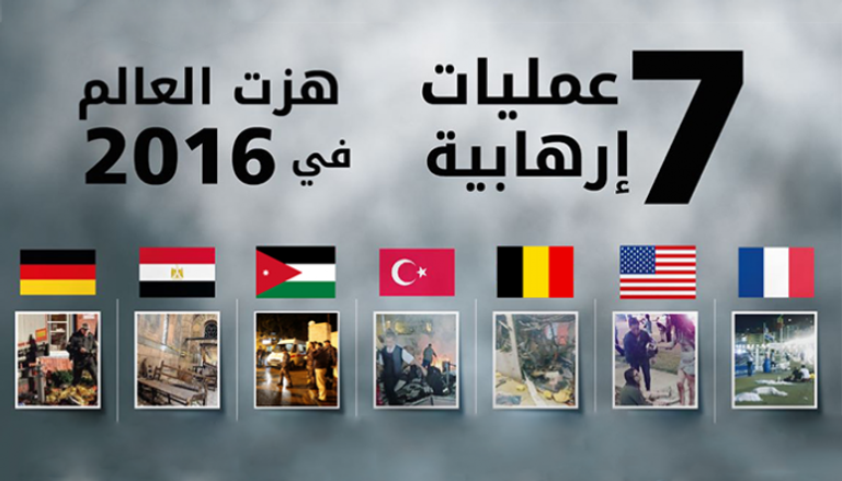 7 عمليات إرهابية هزت العالم في 2016