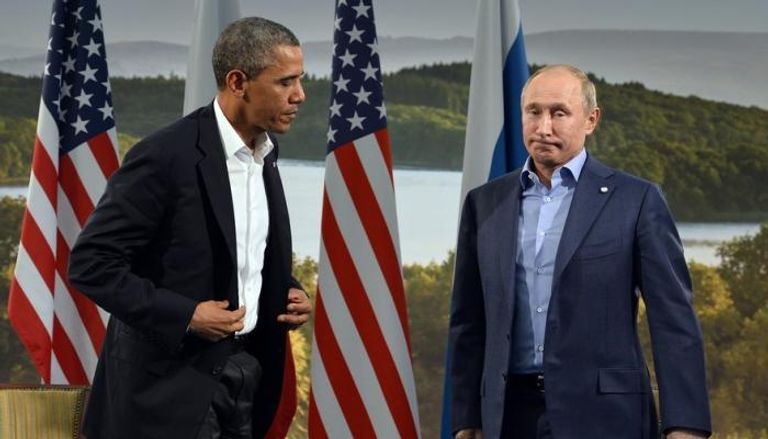 لقاء سابق بين بوتين وأوباما
