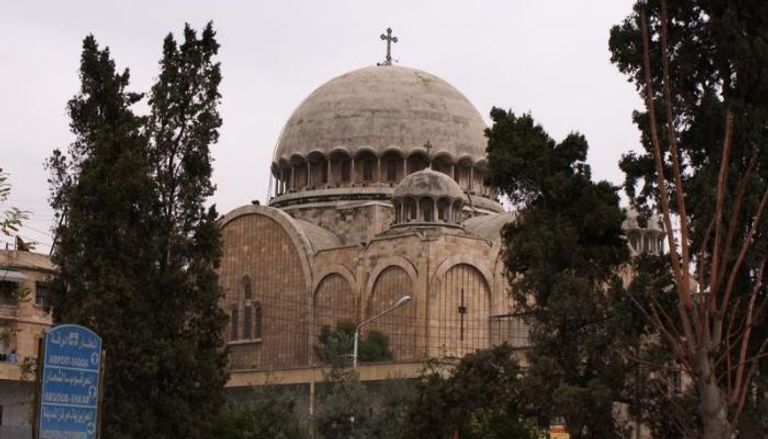 كنيسة في مدينة حلب بشمال سوريا