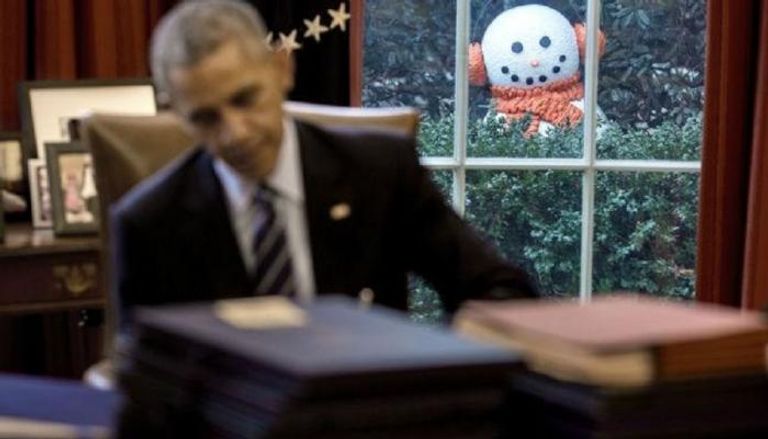 أوباما ورجل الثلج