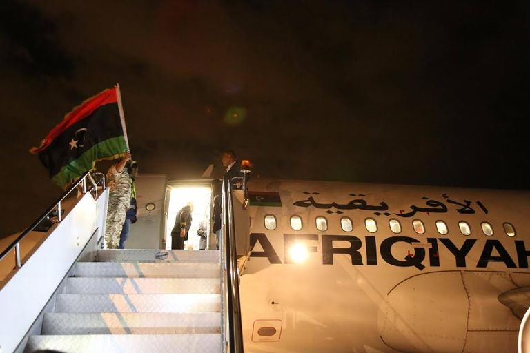 الطائرة الليبية