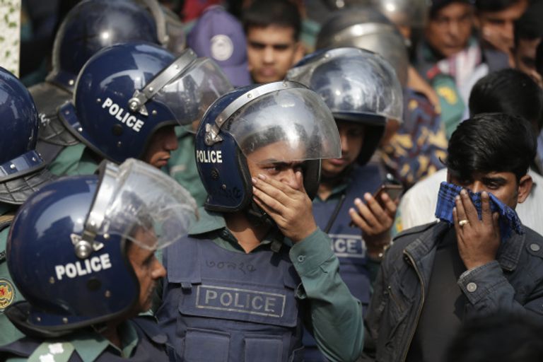 المرأة بعد تفجير الحزام الناسف