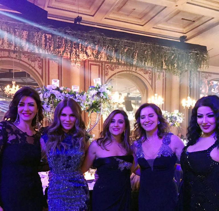 نيكول سابا وعمرو يوسف وزوجته كندة علوش