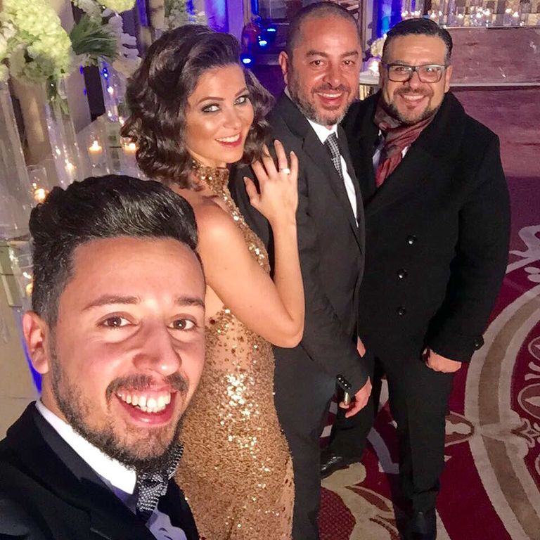 نيكول سابا وعمرو يوسف وزوجته كندة علوش