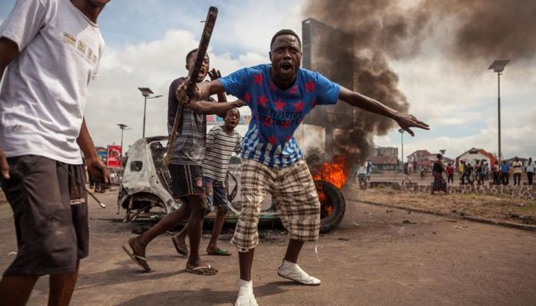 احتجاجات سابقة فى الكونغو