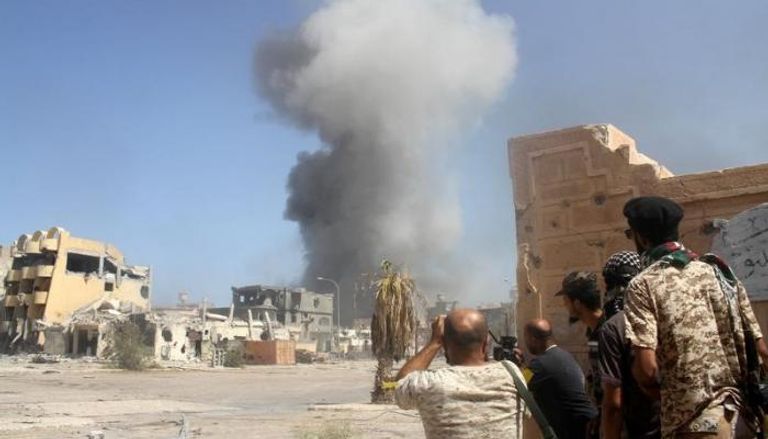 ضربة جوية شنتها قوات ليبية ضد داعش